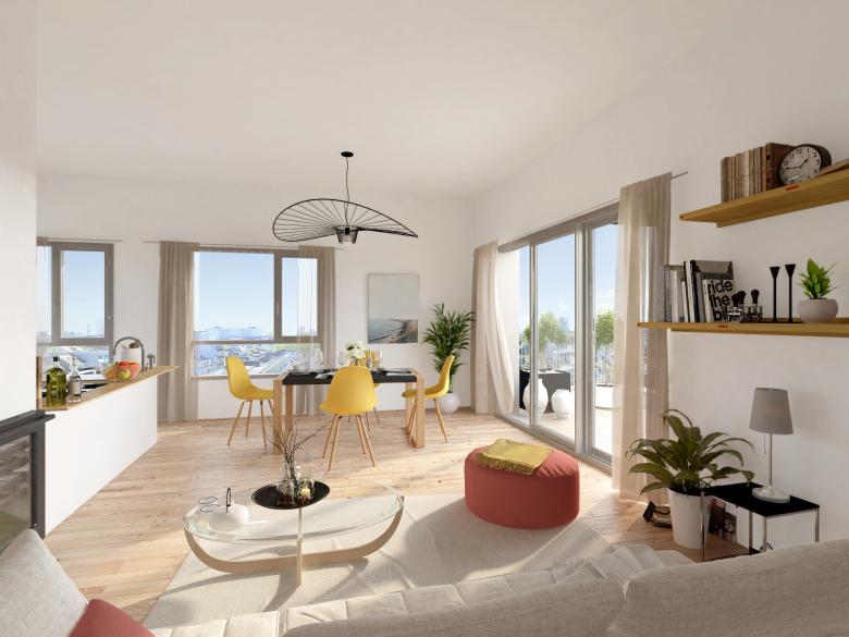 Vue intérieur Résidence Saint-Michel Lorient